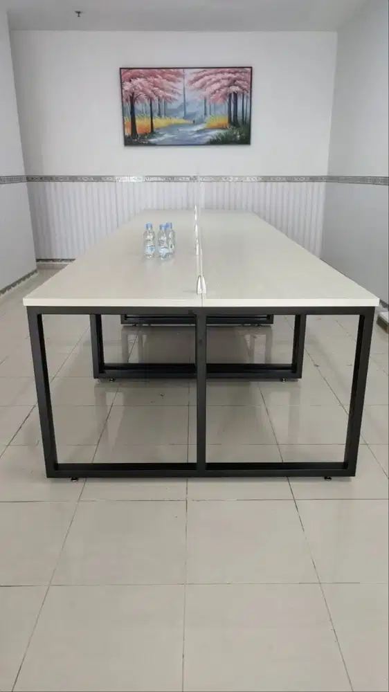 Meja Workstation 6 orang
