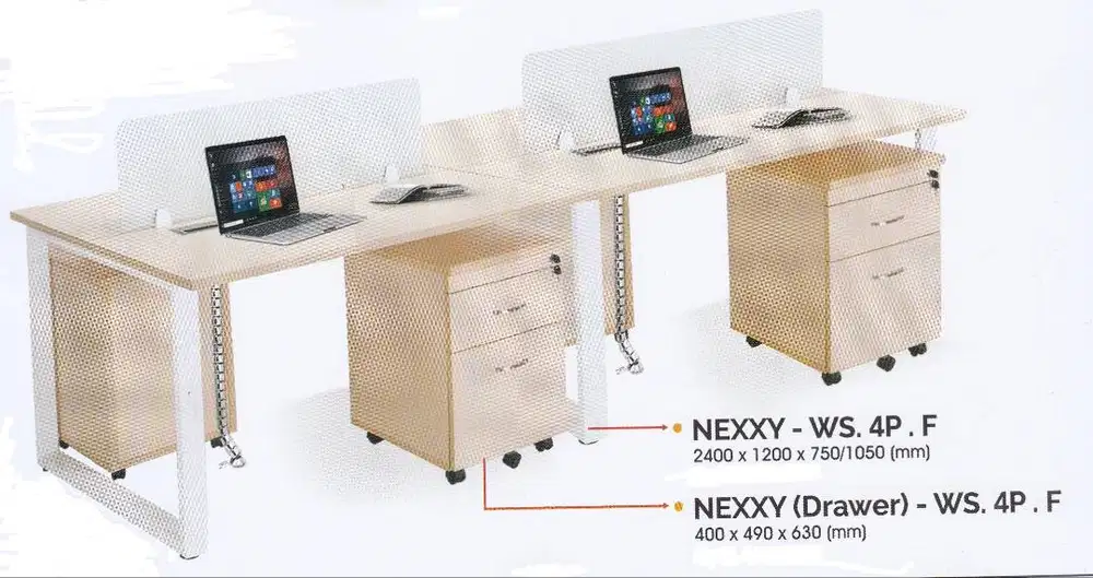 Jual Partisi Meja 4 Orang