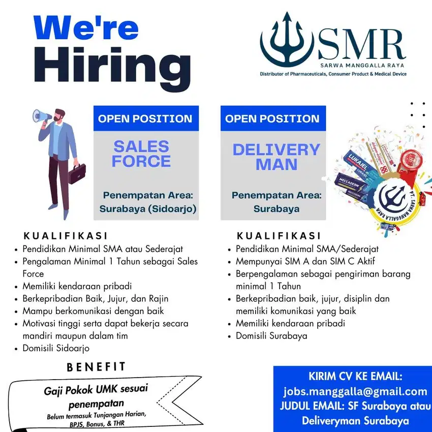 Sales Force/TO area Surabaya & Sidoarjo