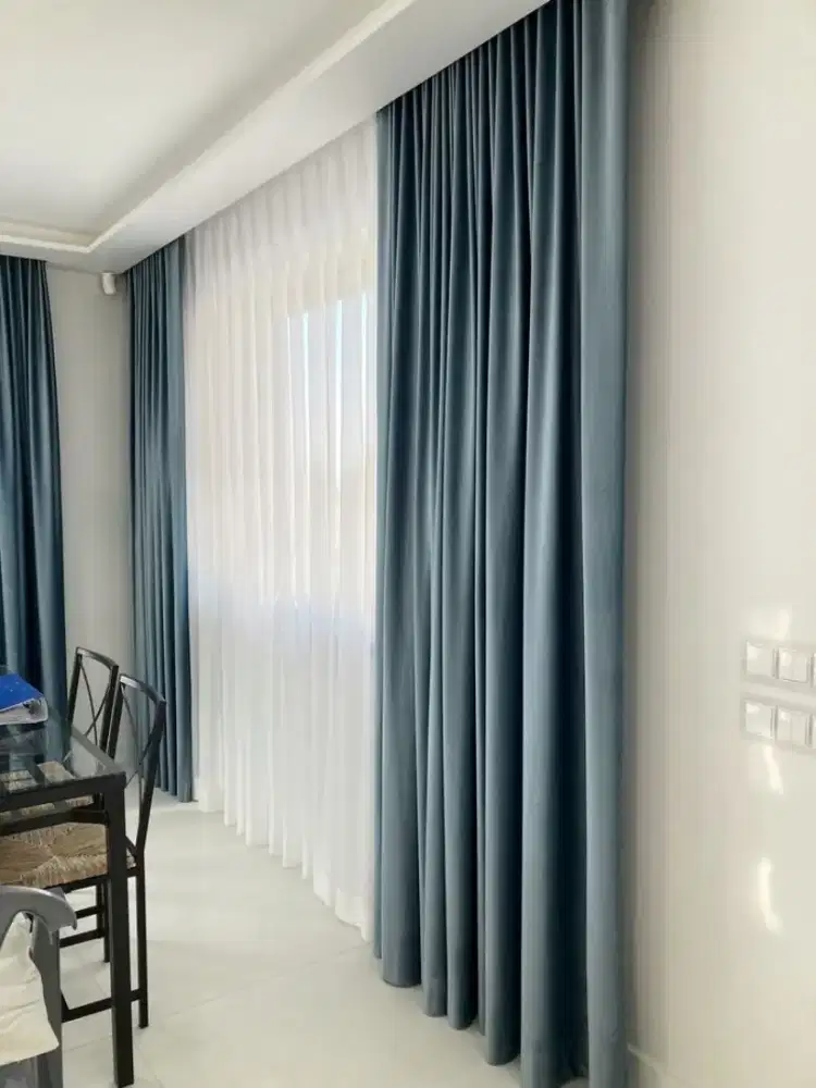 Pasang tirai jendela gorden gordyn roller blind vertikal rollblind viv