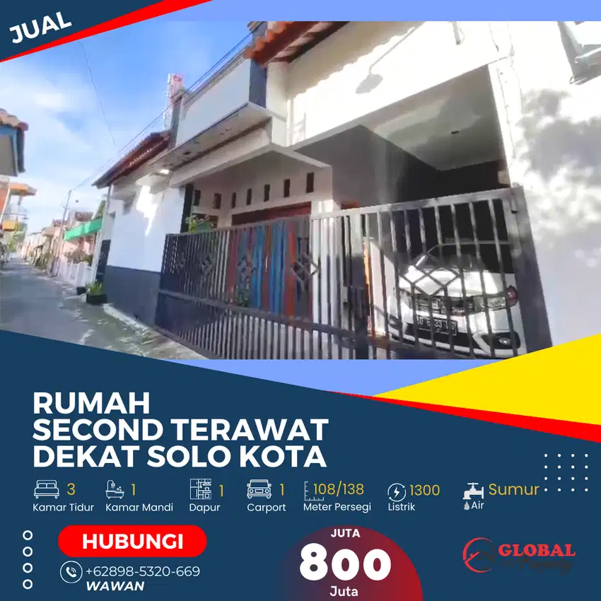 Rumah Second Bangunan Terawat Baik