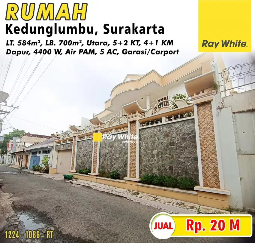 Dijual Rumah di Kedunglumbu Surakarta