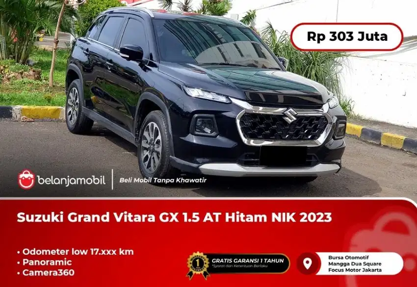 [ LOW KM 17RB ] Suzuki Grand Vitara GX 1.5 AT Hitam 2023/2024