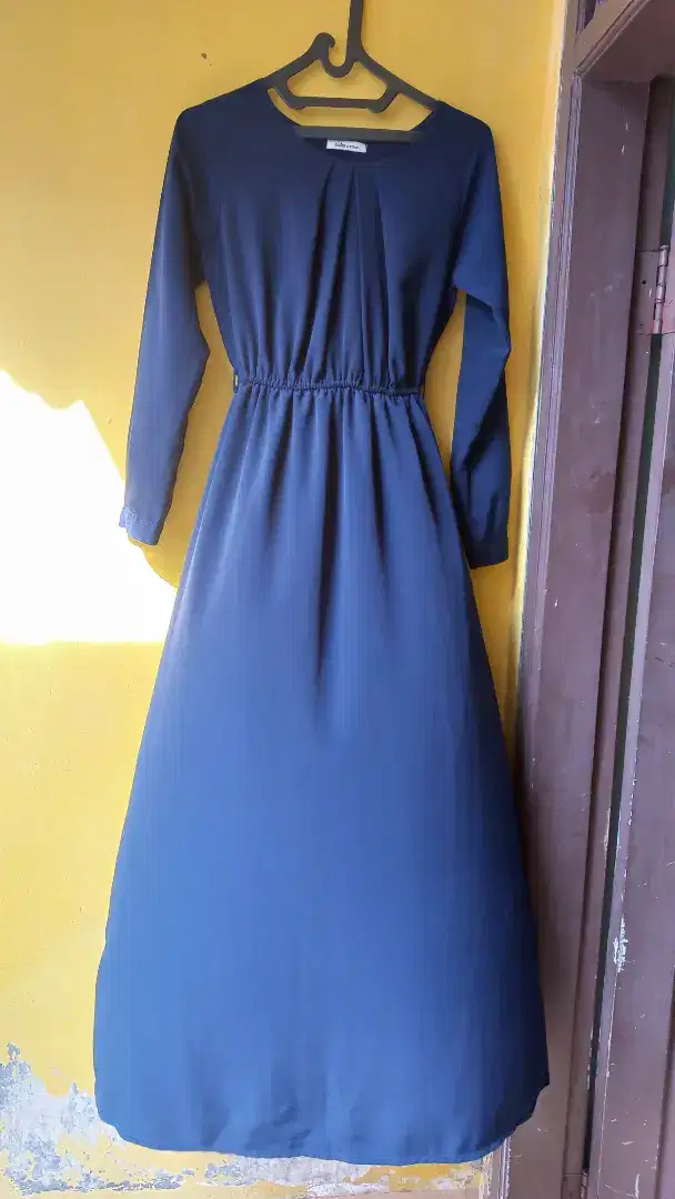 Baju Gamis Biru Dongker Tua