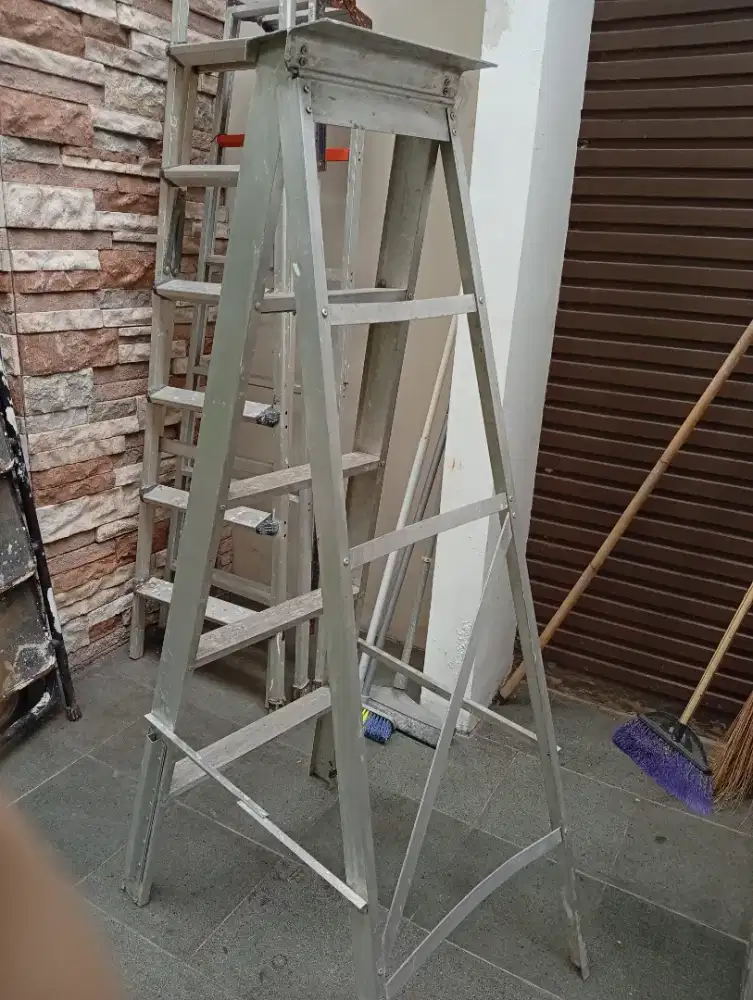 DIJUAL MURAH!!! Tangga Lipat Alumunium 150cm 6 STEP