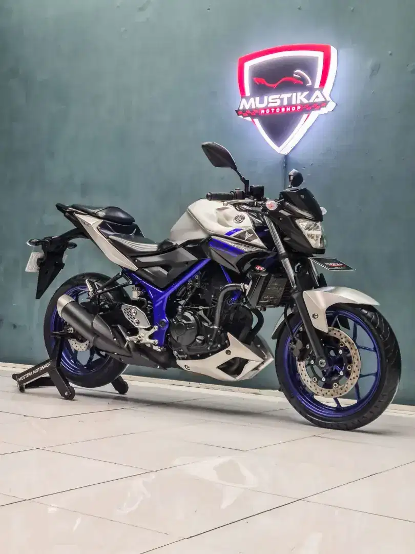 TERMURAH‼️ Yamaha MT 25 Naked 2016 Silver Mustika motoshop