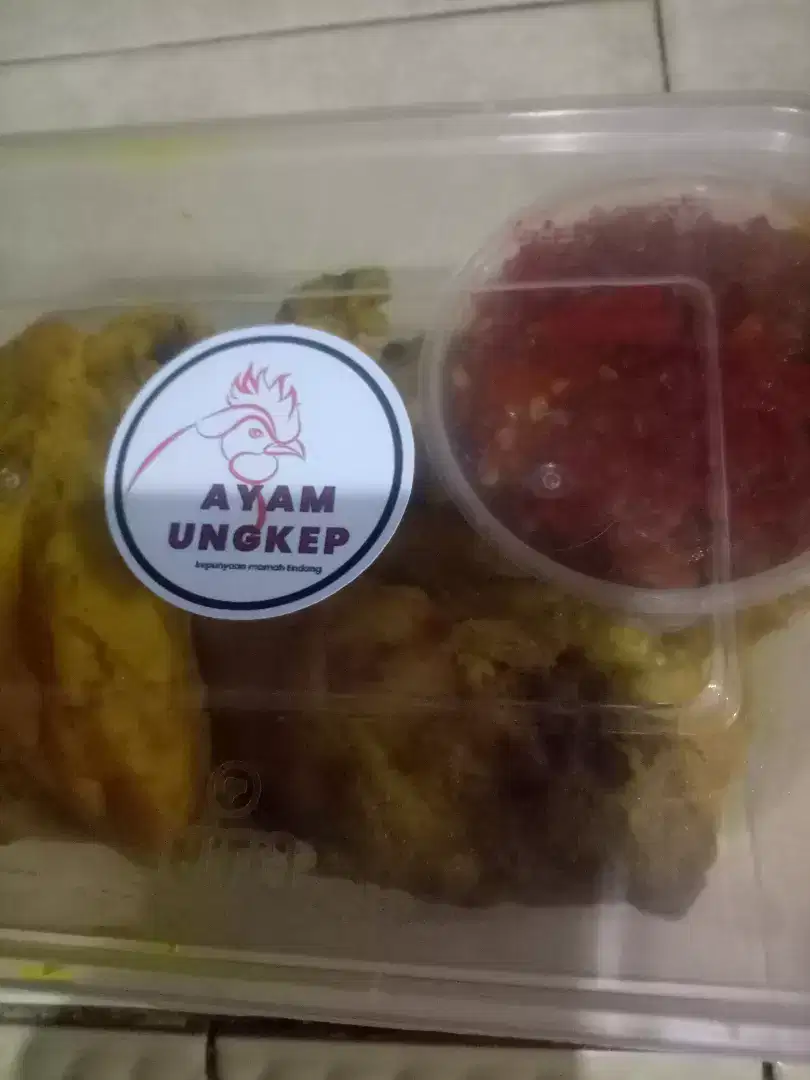 Ayam ungkep Frozen'+sambal &pisang kipas aneka rasa