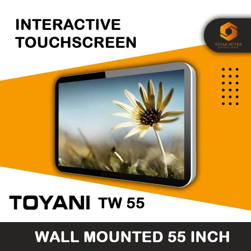 JUAL INTERACTIVE TOUCH SCREEN TOYANI TW55 WALL MOUNTED 55 INCH