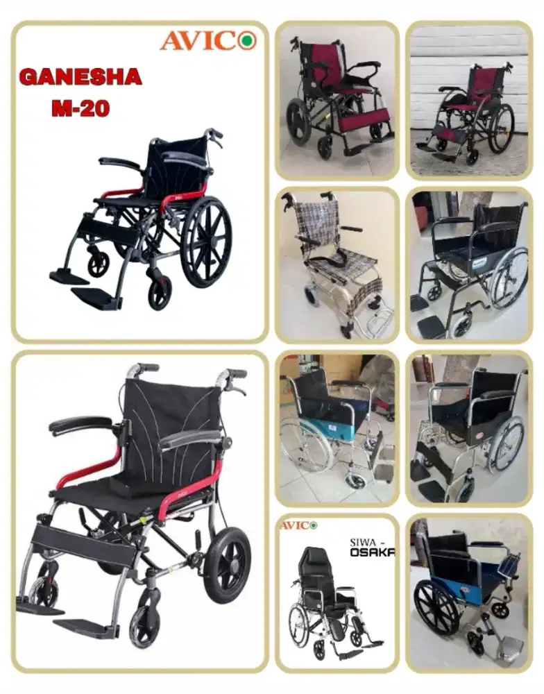 Kursi roda tabung nebulizer tensi walker tongkat bed kasur decubitus