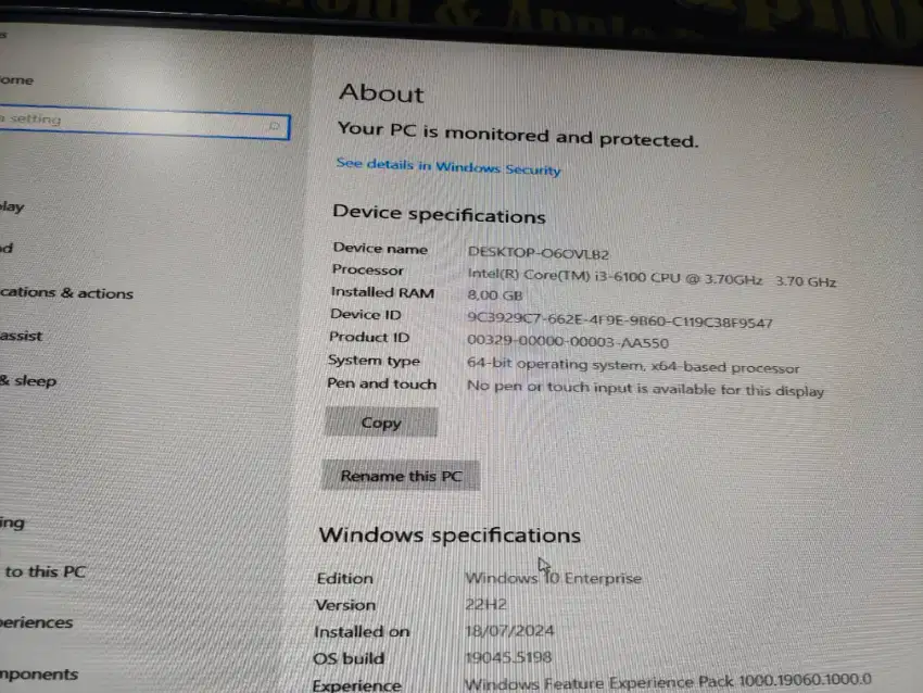 Komputer Desktop Build Up DELL Core i3 generasi 6 - hitam