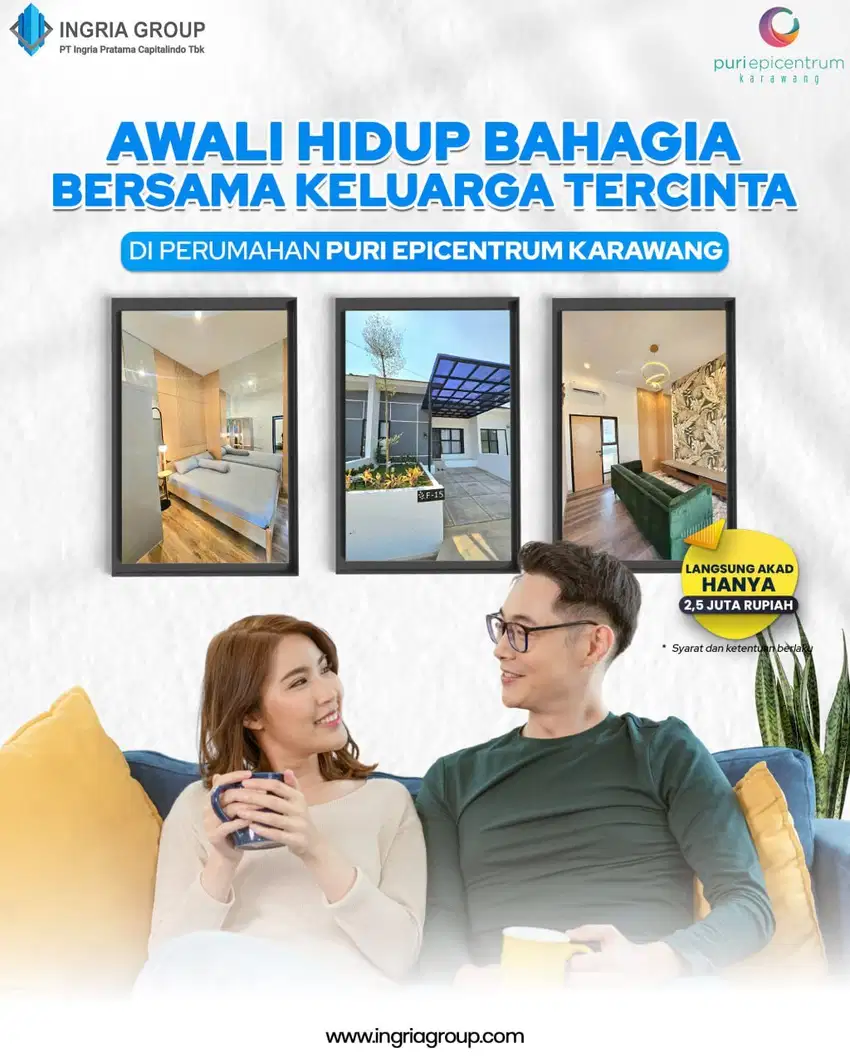 Dijual Cepat Rumah di karawang dkt gerbang tol karawang barat sdh Shm