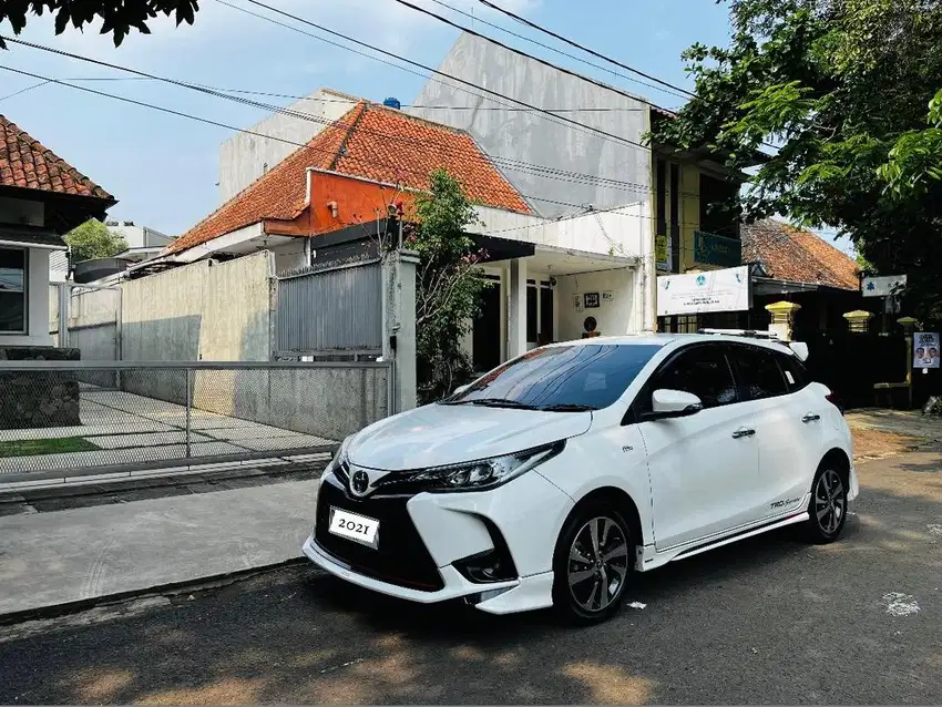 Yaris 2021 S TRD AT low km facelift putih plat D bandung