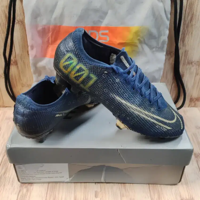 Sepatu Bola Original Nike Mercurial Vapor 13 Elite MDS FG BlueSize 41