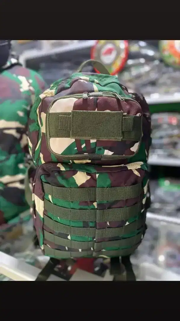 Tas ransel tactical backpack loreng malpinas TNI model jatah