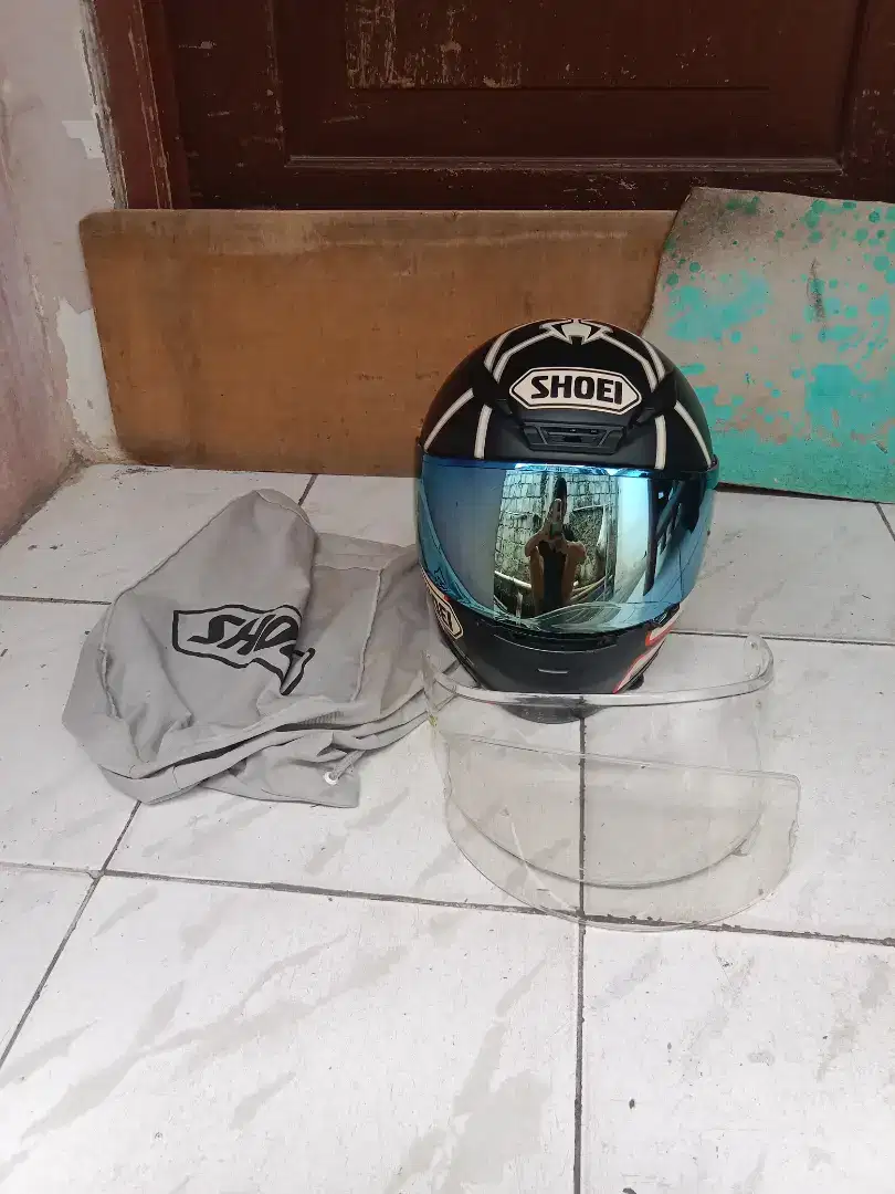 helm fullface shoei z7 marquez ant 100% ori