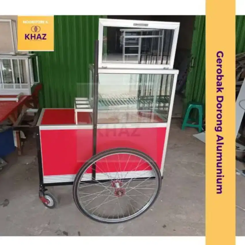 Gerobak dorong almanium composit