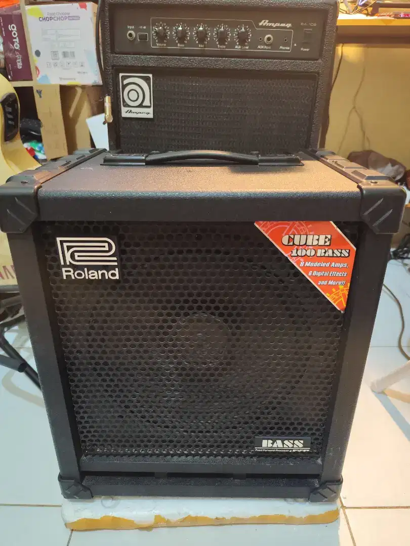 Ampli Gitar Bass Roland Cube 100 Speaker Studio Alt Laney Ampeg Fender