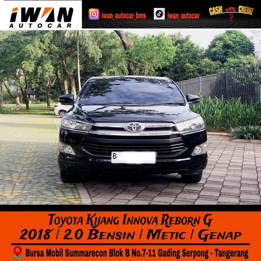 2018 Toyota Kijang Innova Reborn G 2.0 AT