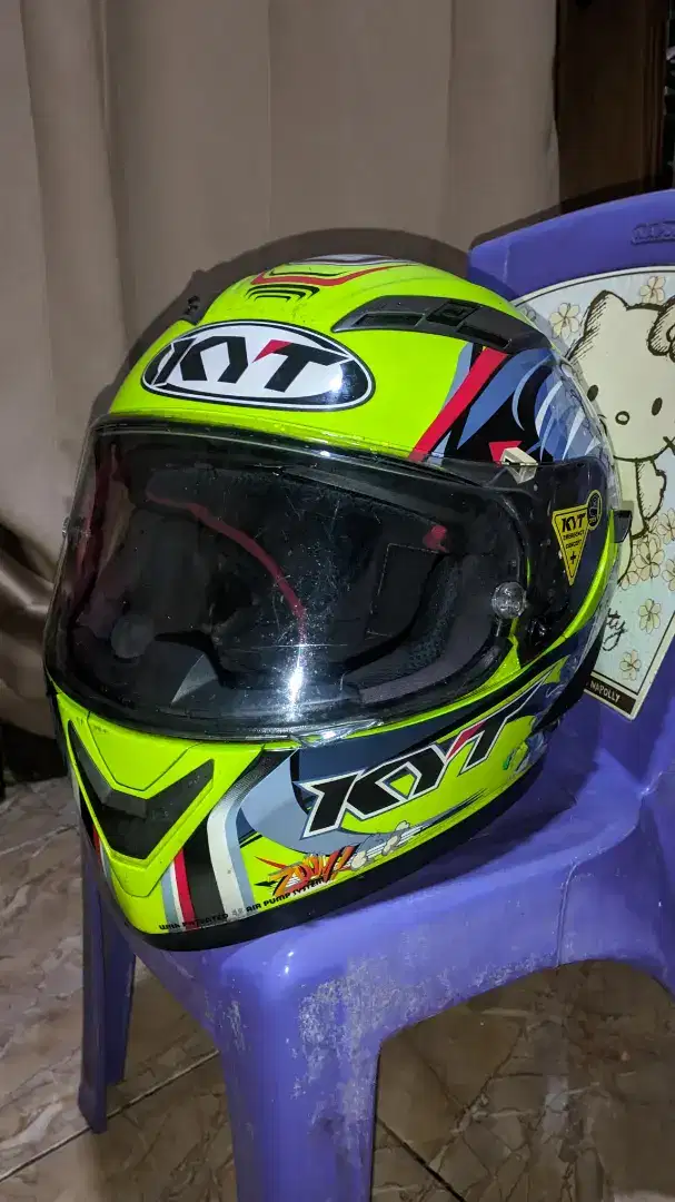 Helm KYT VENDETTA 2 MOTIF TOPAN (LANGKA)