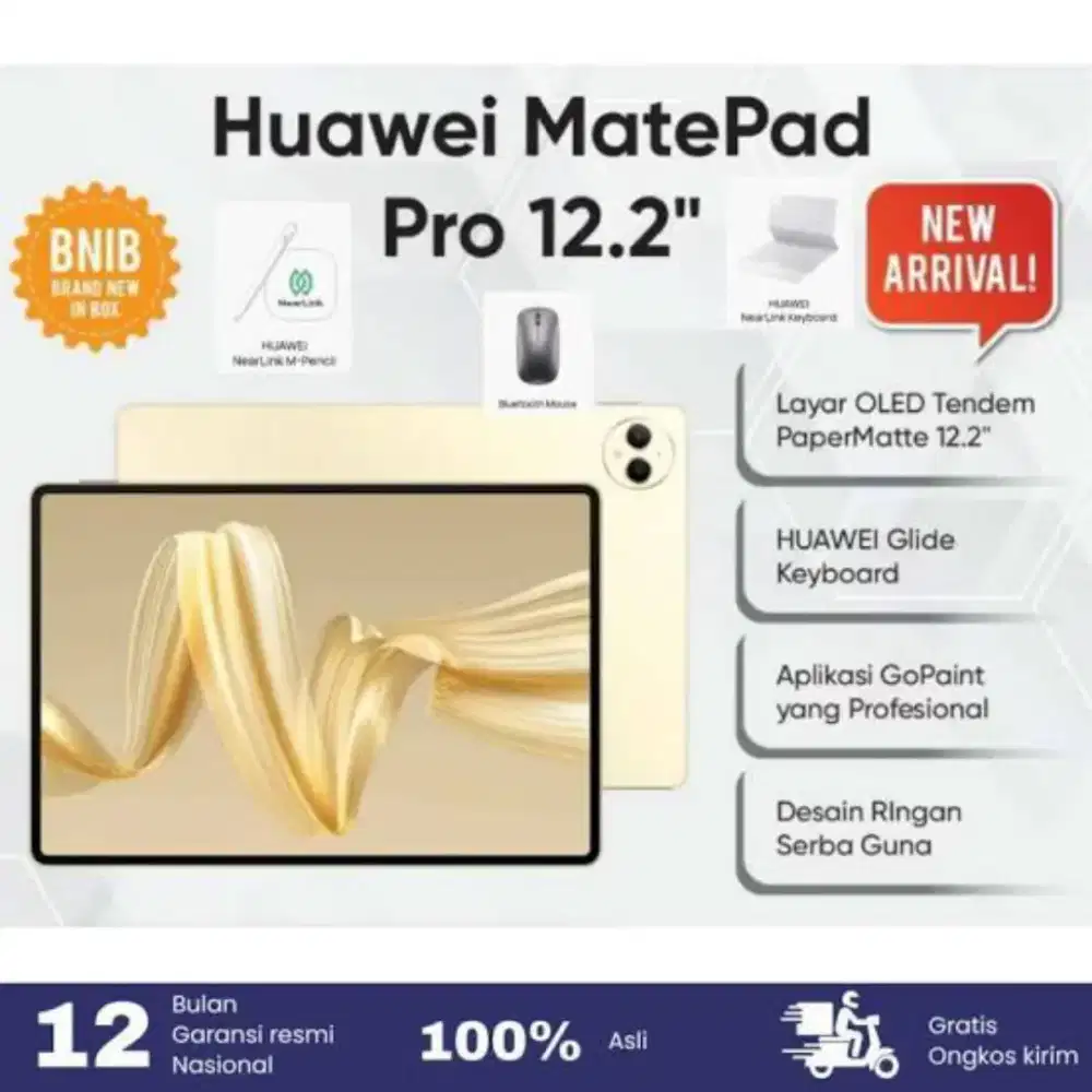 Huawei Matepad Pro 12.2 | Ram 12/512 | 2000 Nits | Brightness