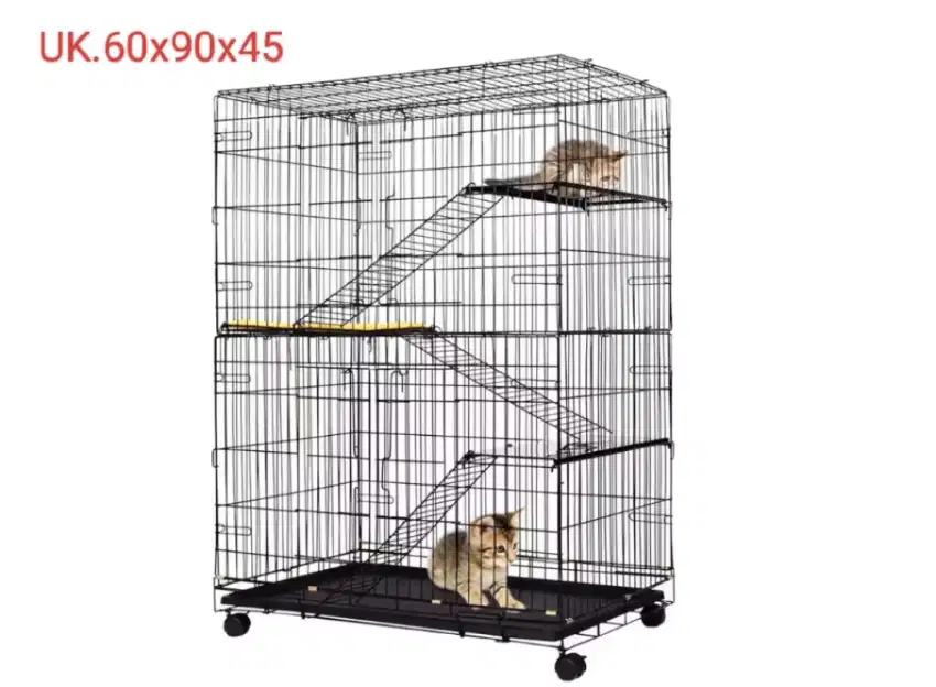 Kandang kucing tingkat T90cm