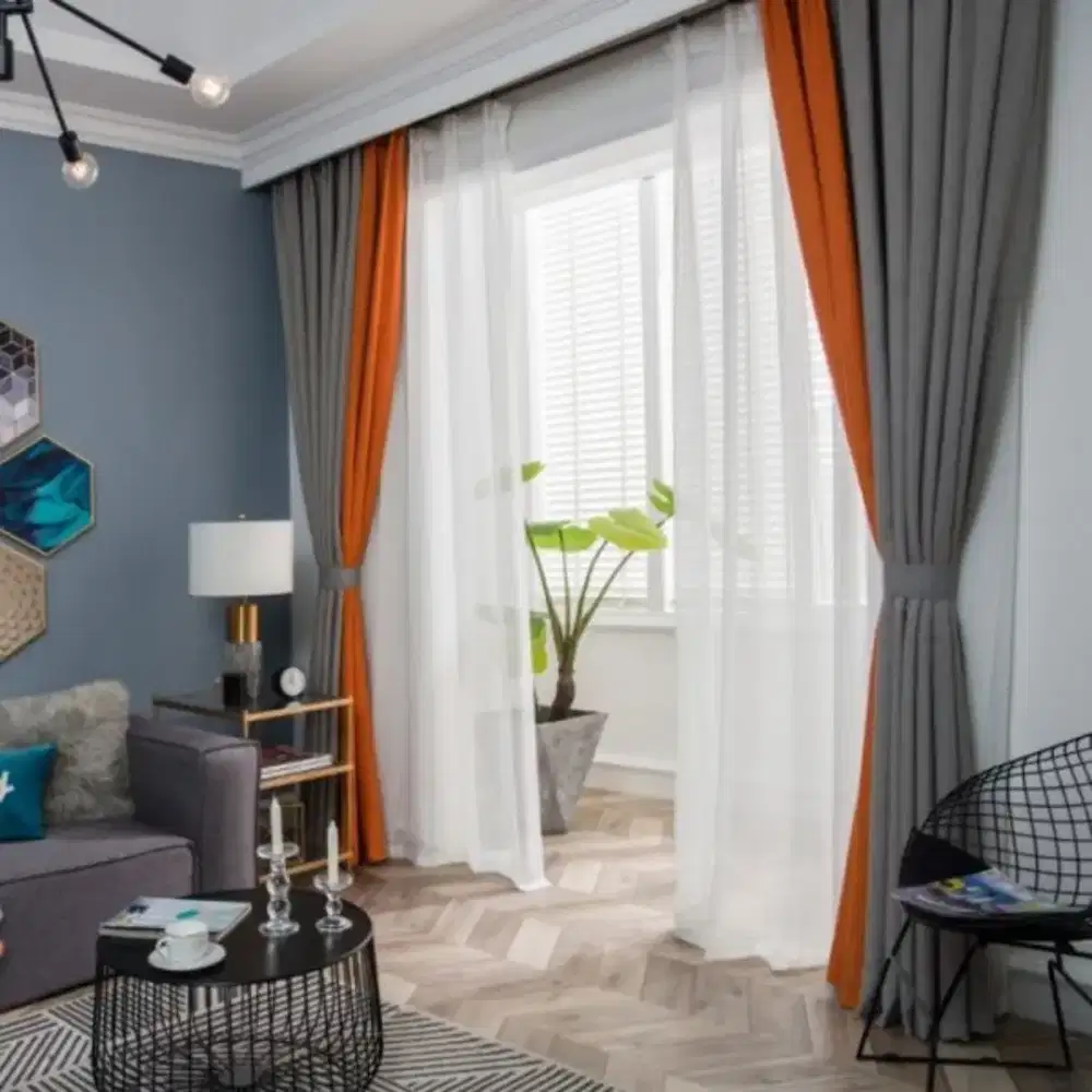 Jabodetabek tirai jendela gordyn hordeng gorden wallpaper dinding 3d