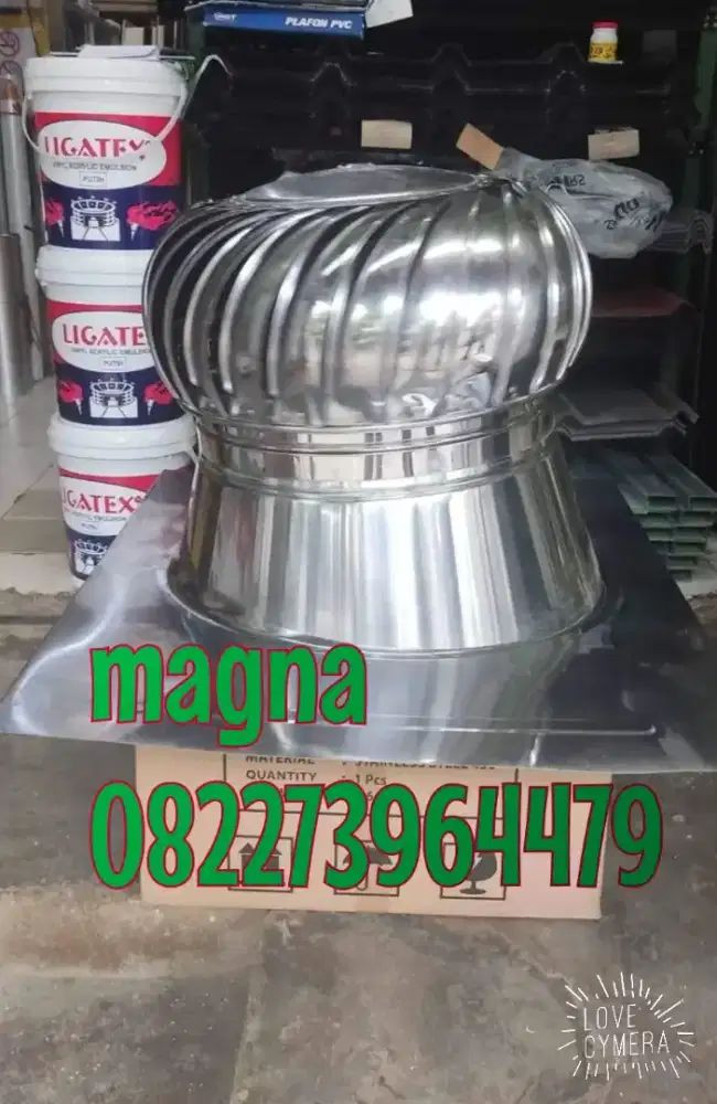 Turbin ventilator stainles 20 inci