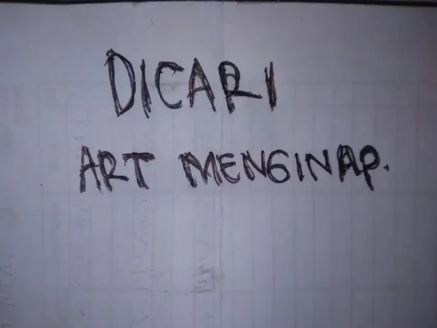 Dicari Art menginap