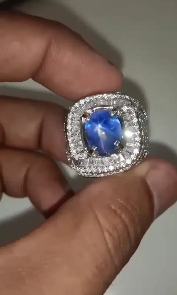 Blue sapphire star srilanka unheated