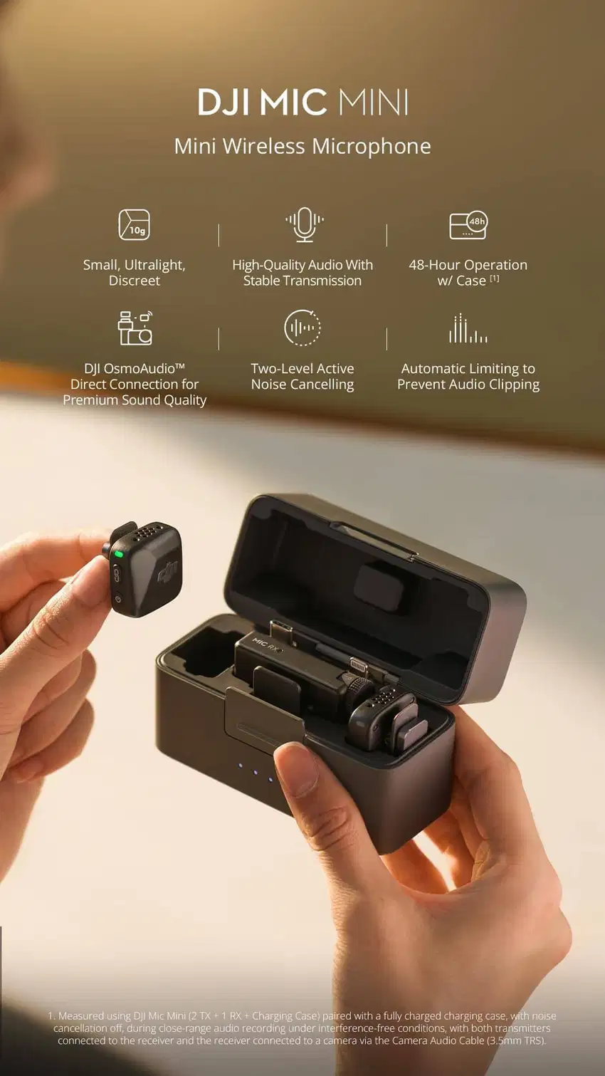 DJI Mic Mini (1 TX + 1 RX dan 2TX 1Rx + Charging Base)