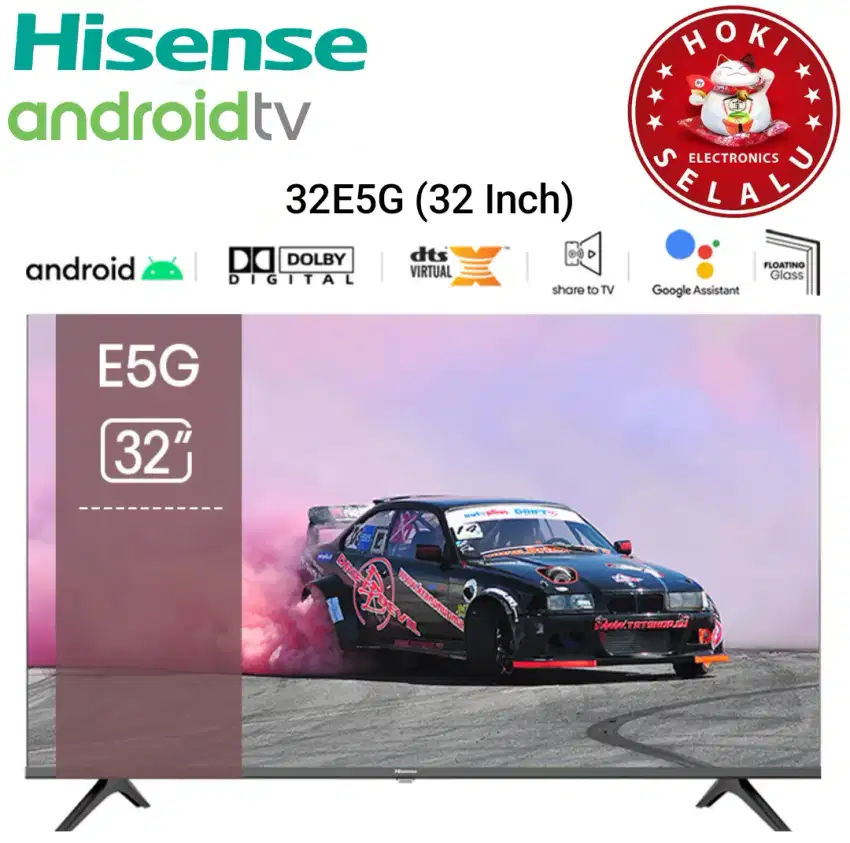 Hisense Smart Android LED TV 32 Inch 32E5G FHD Dolby Digital Bluetooth