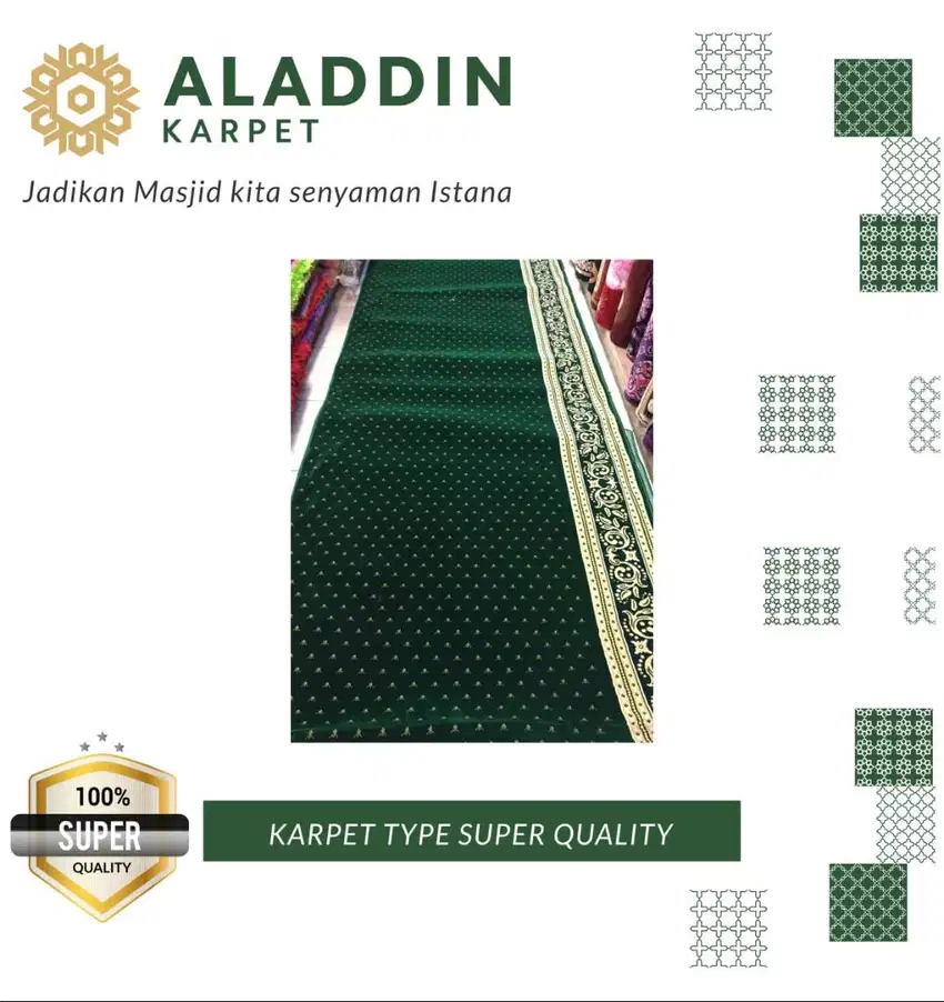 Karpet Masjid Aladdin Bahan Berkualitas Terbaik