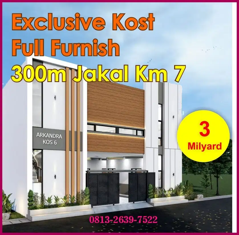 Kost Dijual 3 Km Kampus UGM 3 Lt Exclusive