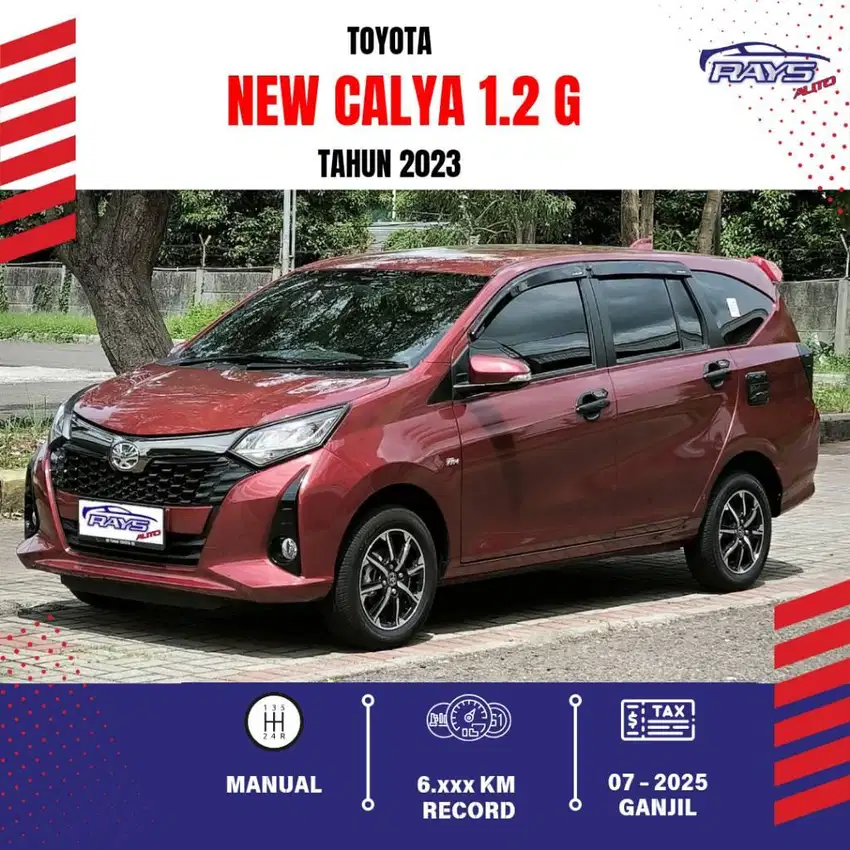 [KM 6rb] TDP 10jt Toyota New Calya 1.2 G Manual Tahun 2023