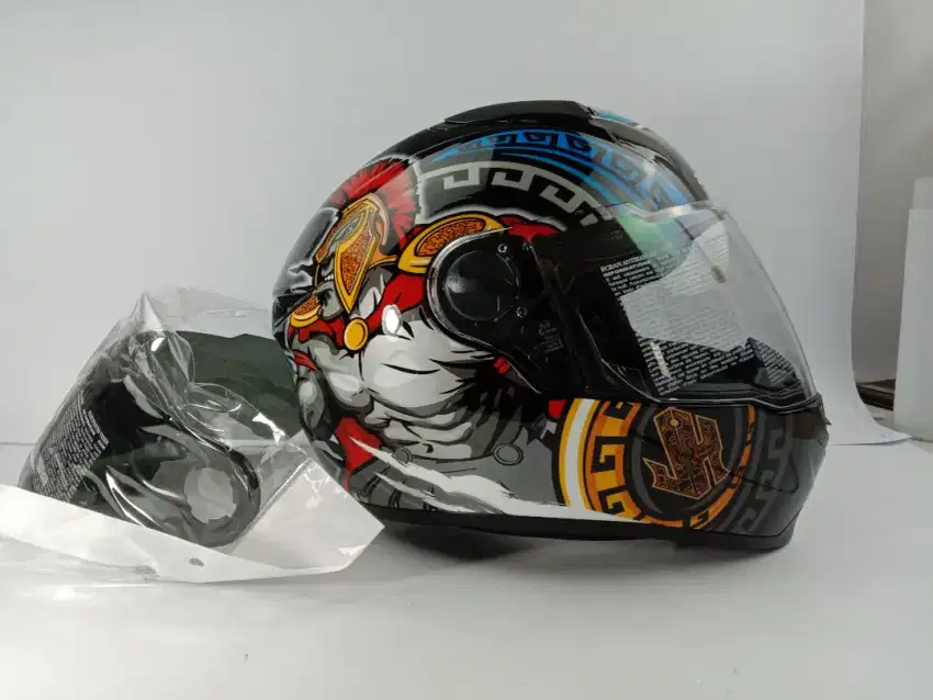 Jual Helm Zeus 811 motif spartan