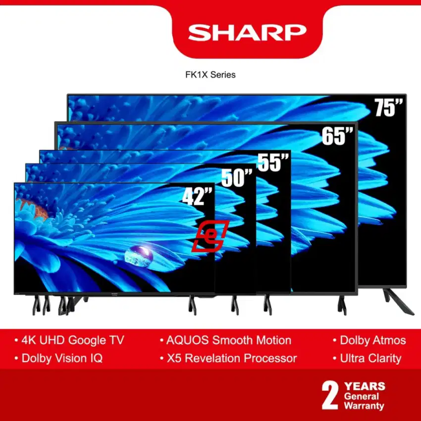 Sharp led tv 42in 4k google tv 4t-c42fk1