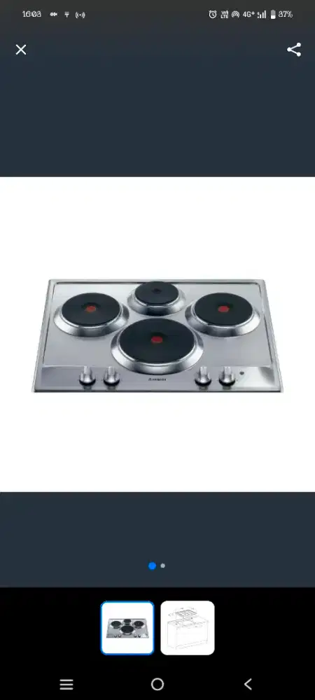 Kompor tanam listrik