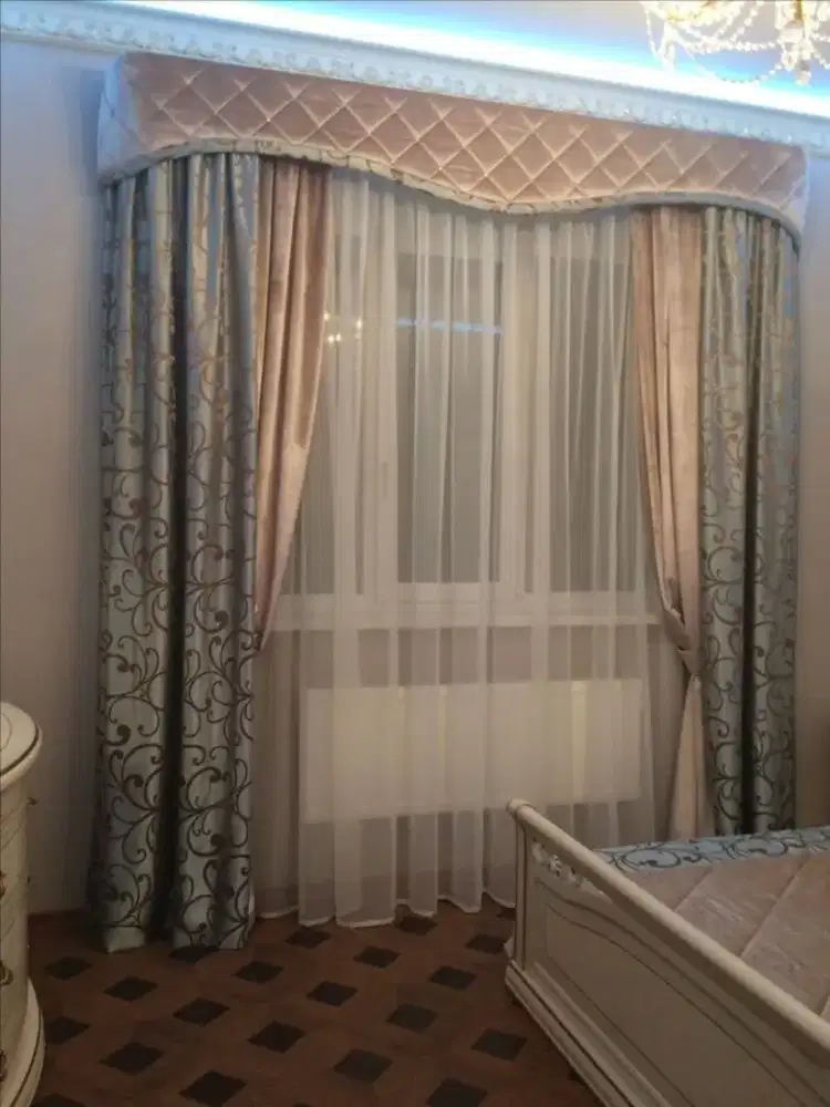 Jual tirai jendela gordyn hordeng gorden wallpaper dinding rollblind v