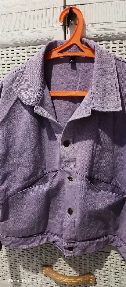 DIJUAL CEPAT JAKET ADRIANA CROP JEANS WANITA LADELA. ID *Preloved*