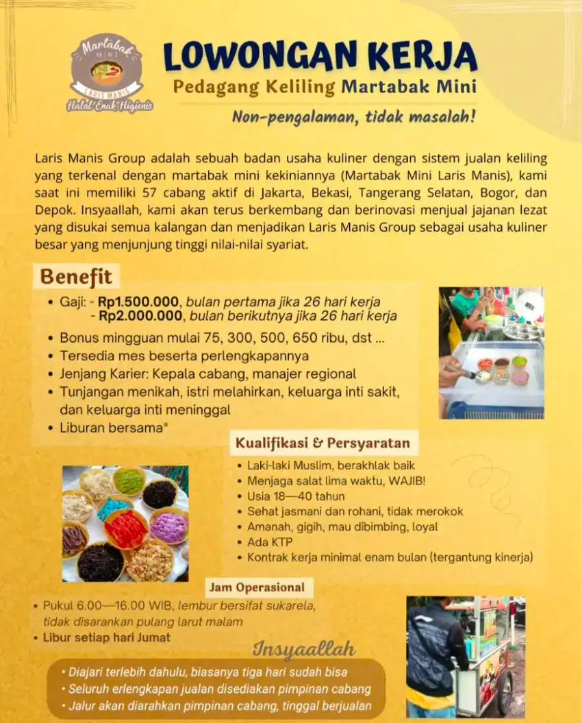 Pedagang Martabak Mini Keliling