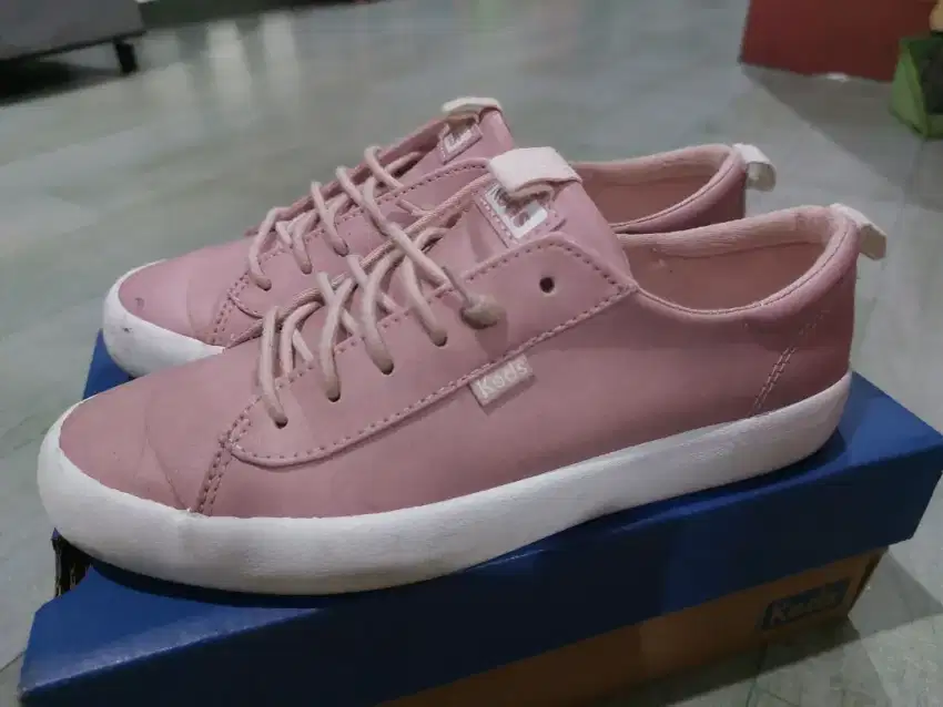 KEDS Kickback PU Leather Mauve - Size 36