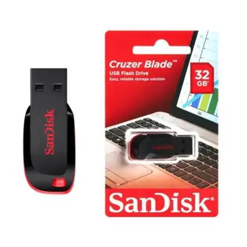 Jual Sepaket Sandisk USB Cruzer Blade 32 GB - 5 Pcs