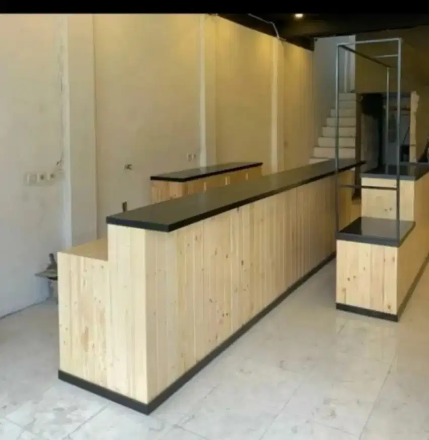 Meja Kasir 2 Meter, Meja Bar Cafe, Meja Penerima Tamu Resepsionis
