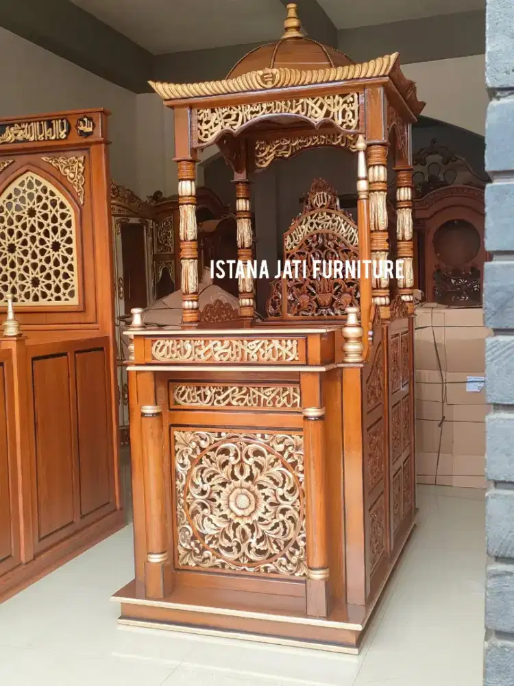 Mimbar masjid khutbhah ukir