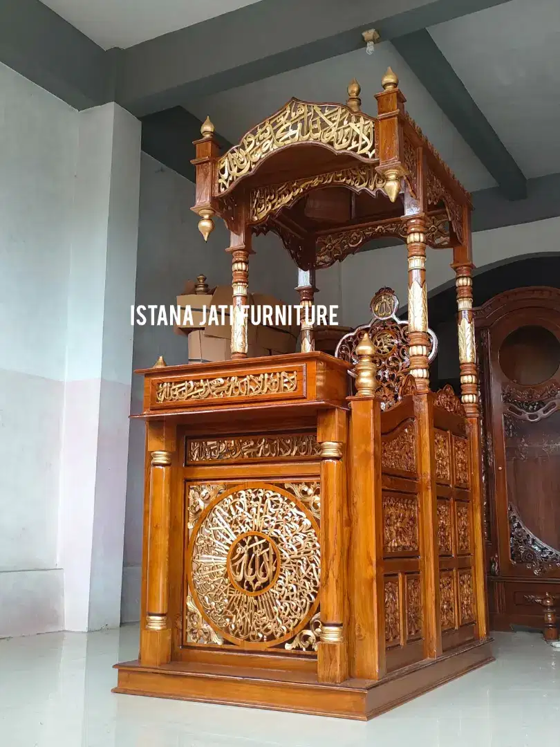 Mimbar masjid khutbhah ukir