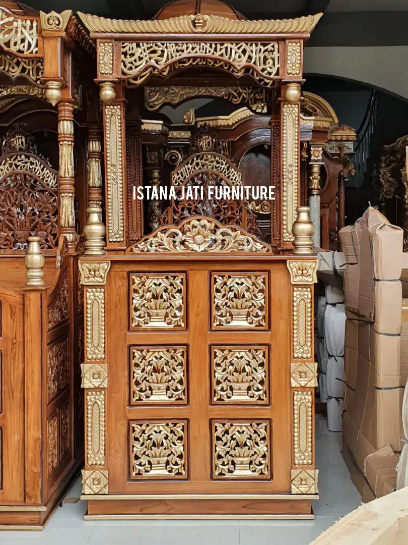 Mimbar masjid khutbhah ukir