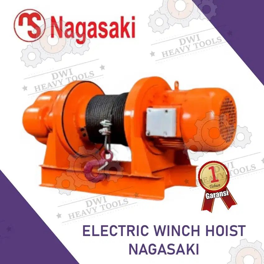 Electric Winch Hoist NAGASAKI 1, 2, 3, 5, 10 Ton