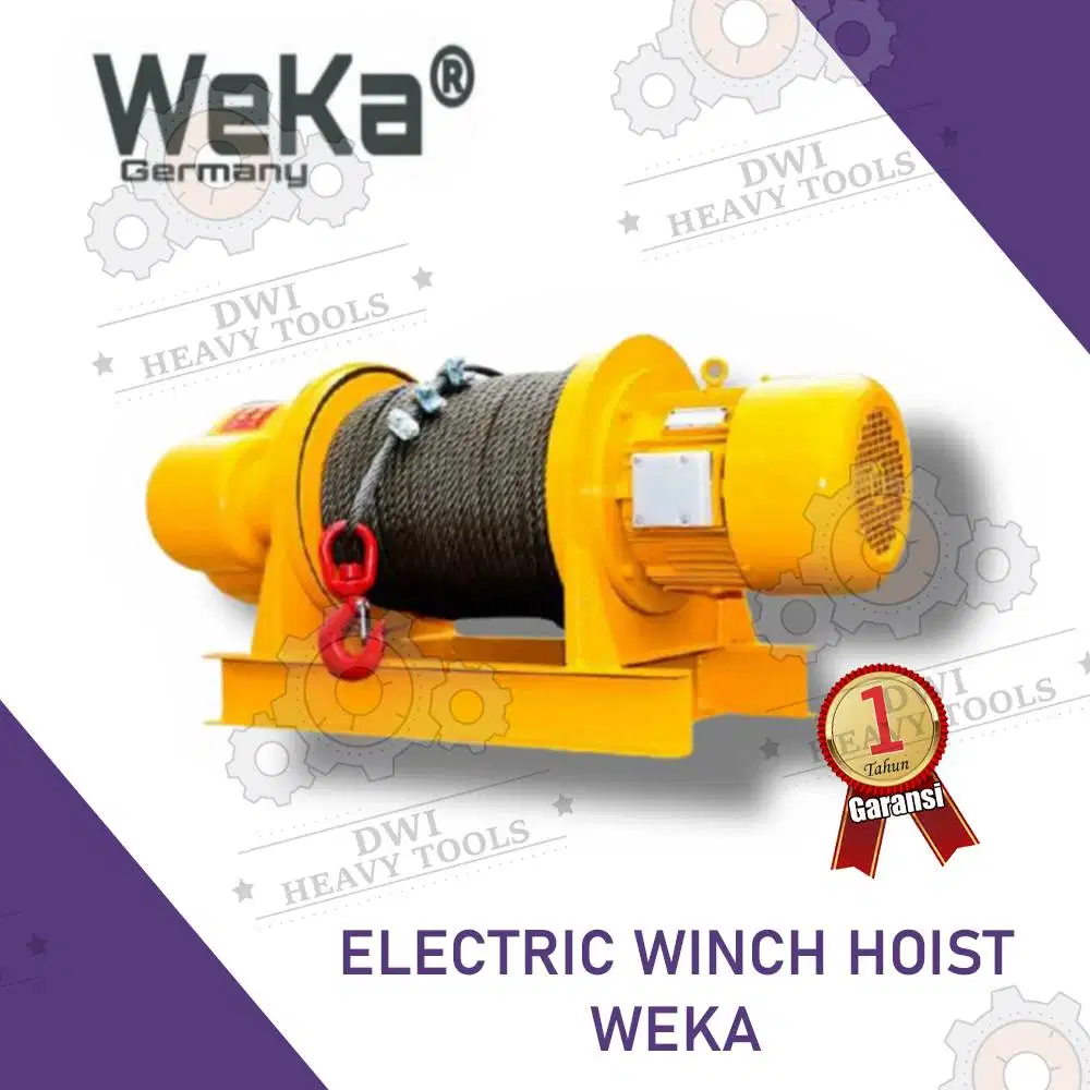 Electric Winch Hoist Weka 1, 2, 3, 5, 10 Ton