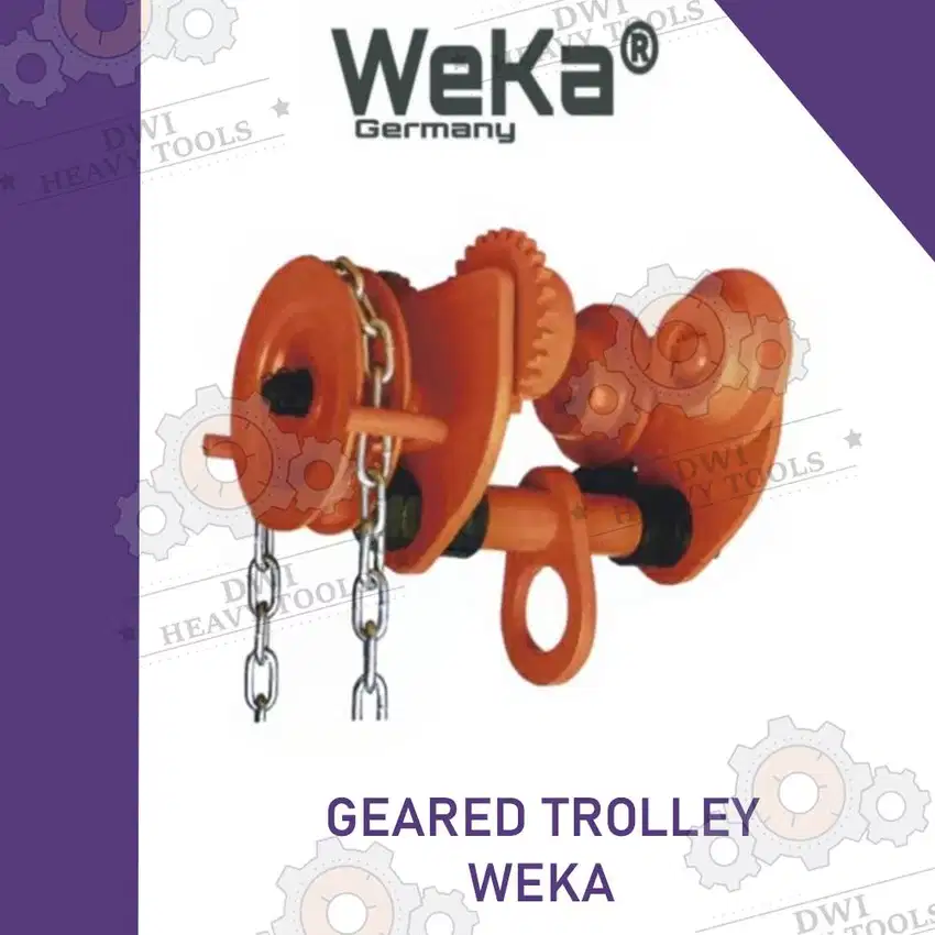 Geared Trolley/ Gear Troley Weka 1, 1.5, 2, 3, 5, Ton