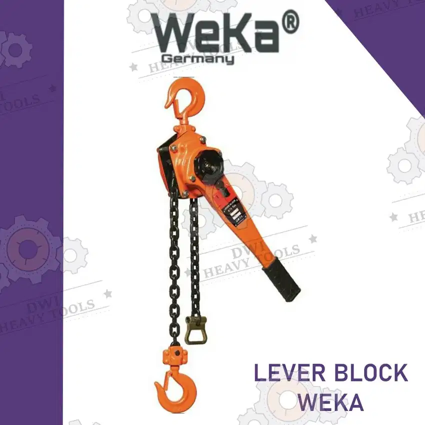 Lever Block Weka Germany 0.75, 1.5, 3, 6 Ton